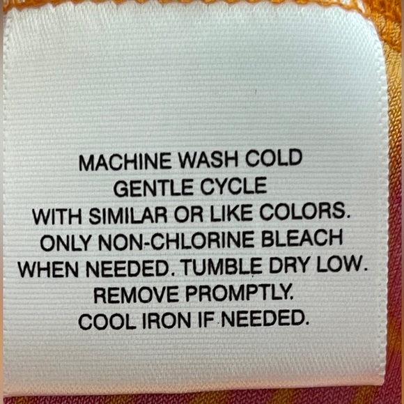 Attention‎ Pink & Orange Floral Wrap Dress - Picture 8 of 8